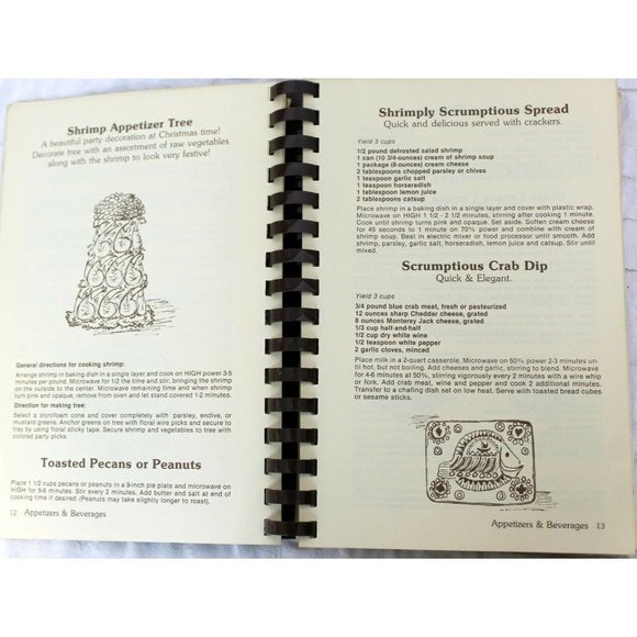 VTG 1982 Simply Scrumptious Microwaving Cookbook By Robinson Stancil  & Wilkins - Picture 4 of 11